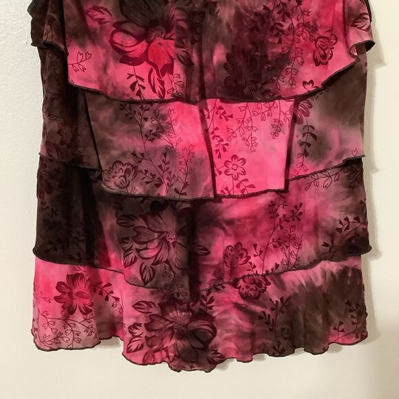 Cato Whimsygoth Romantic Dark Fairy Grunge Ruffle Gothic Velvet Detail Blouse XL - Picture 4 of 12